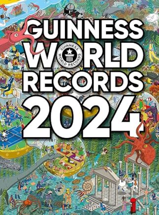 Guinness Book of World Records 2024 book cover.