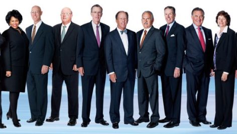 A group of men in business suits.