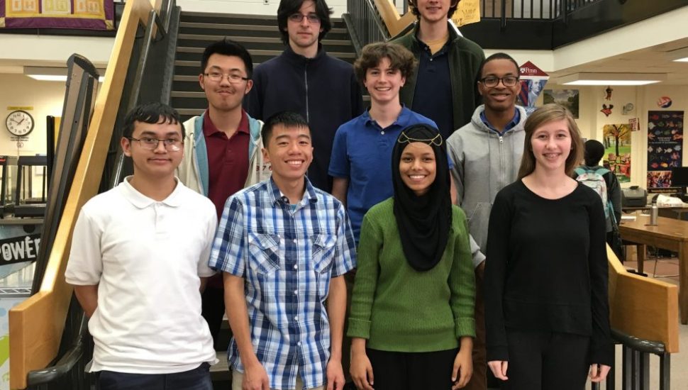 Members of Upper Darby High School's Lunar Club.