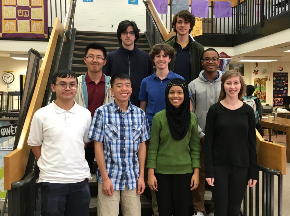 Members of Upper Darby High School's Lunar Club.