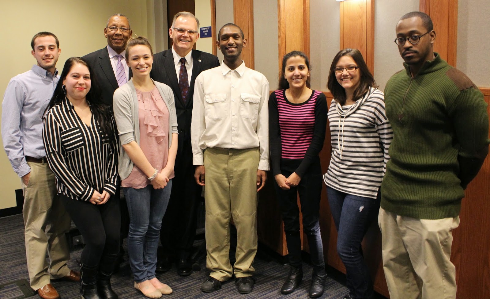 Award-winning Widner journalism students.