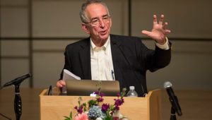 Swarthmore College Professor Barry Schwartz at a symposium.