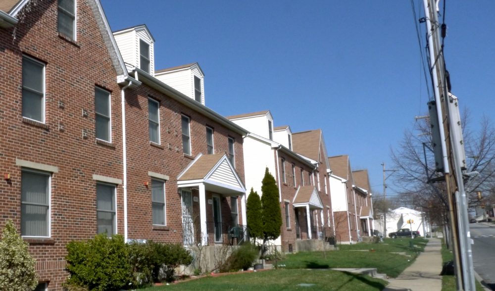 A row of homes in Chester.