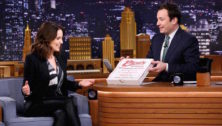 Tina Fey talks Pica's Pizza on the Jimmy Fallon Show.