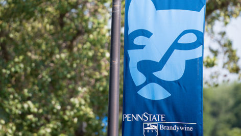 A bannar for Penn State University