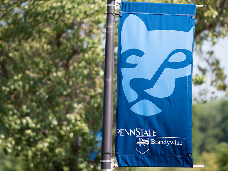 A bannar for Penn State University