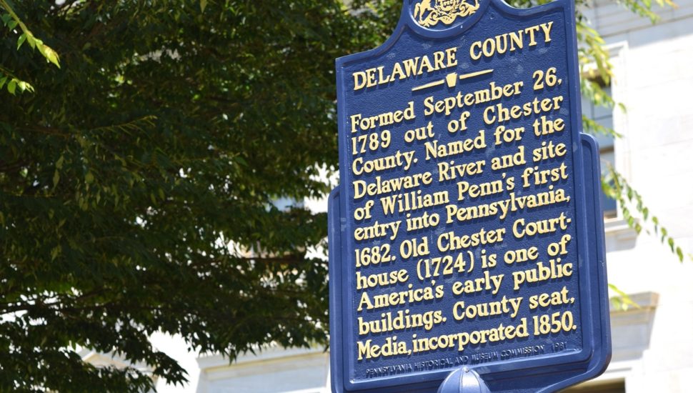 Delaware County Historical Marker