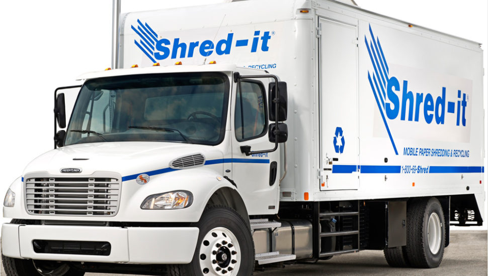 A Shred-It truck.