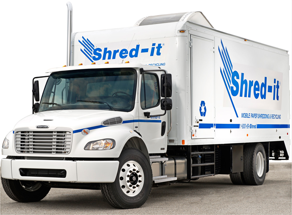 A Shred-It truck.