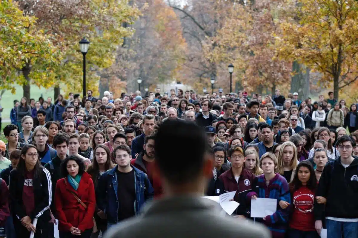 Swarthmore College students
