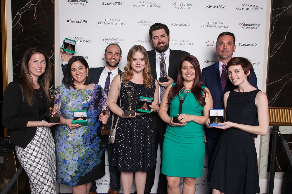 The eMoney Advisor team at la Stevie Awards event.