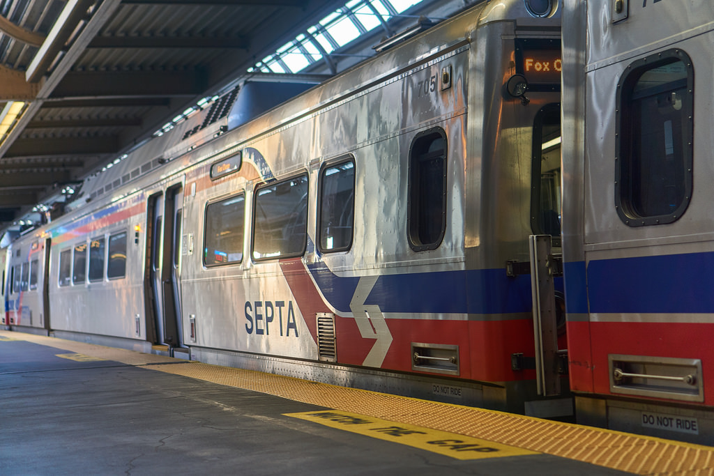 A SEPTA train.