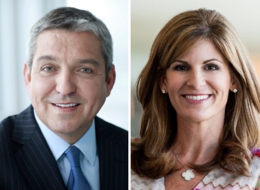 SAP executives Robert Enslin, left, and Jennifer Morgan