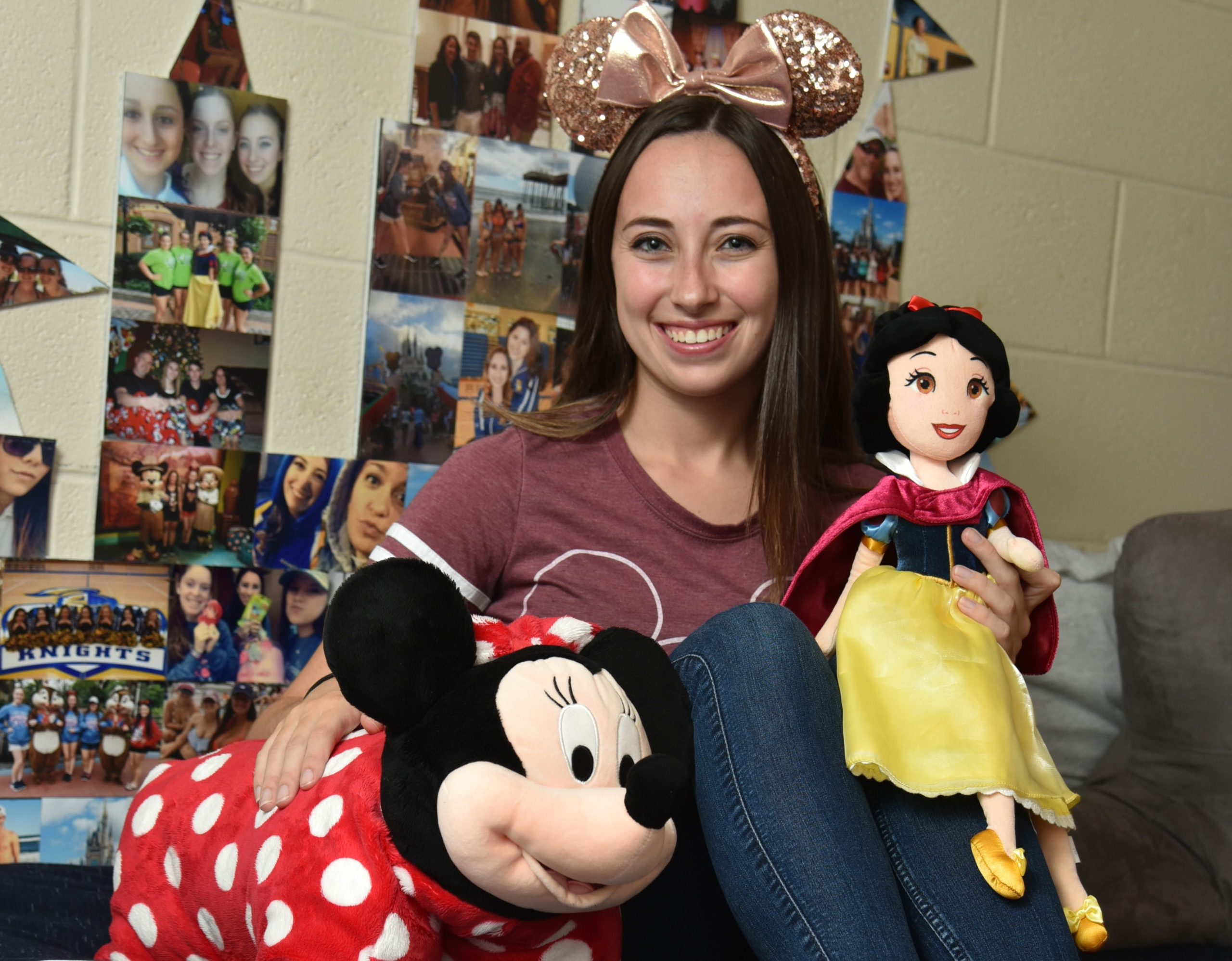 Rebecca Cruice with Diney merchandise.