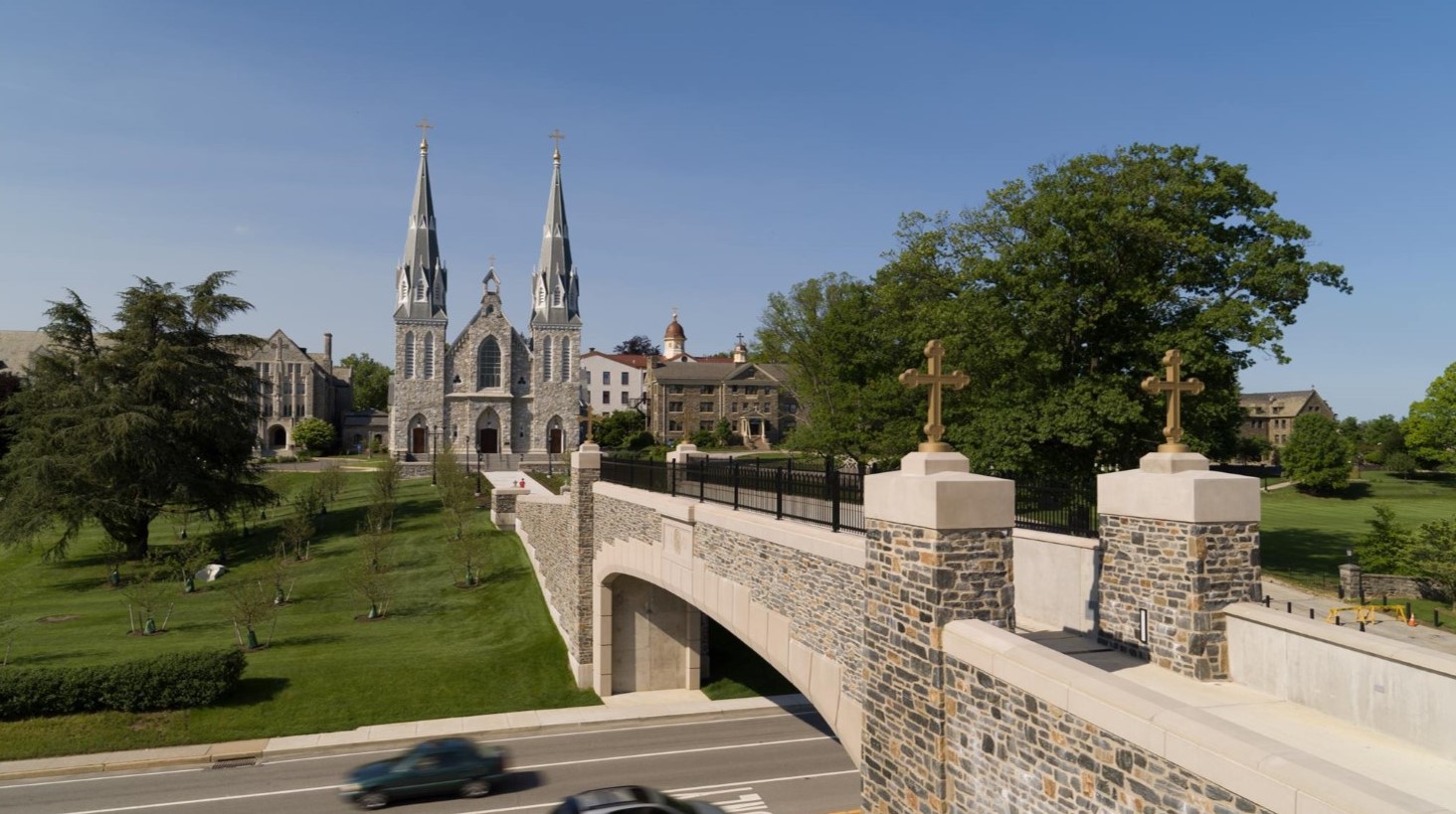 The campus of Villanova University.