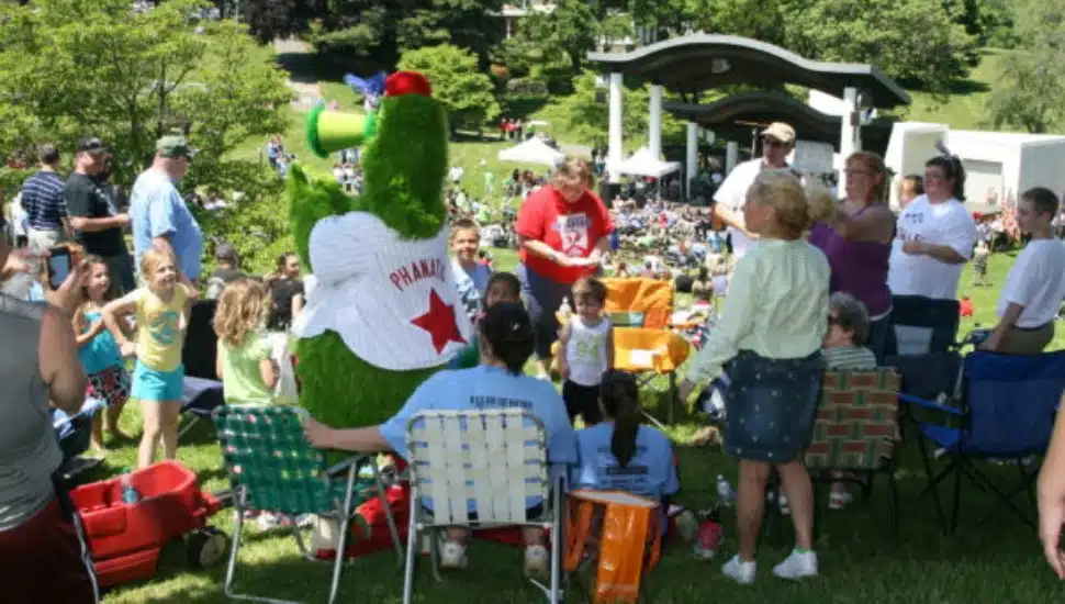 Phanatic at WALK FOR THE WOUNDED at Rose Tree Park