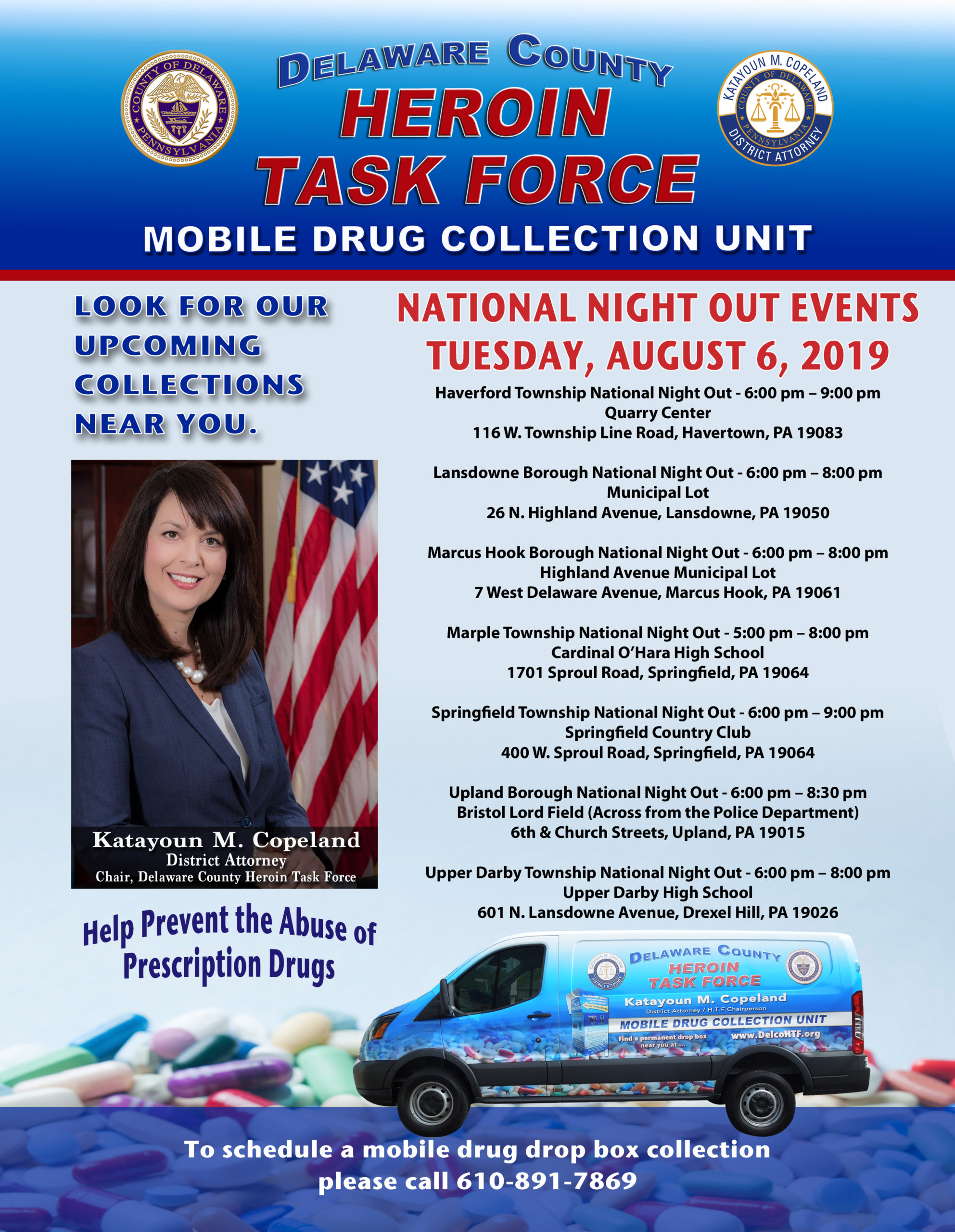 Seven National Night OUt Events in Delco Aug. 6 Focus on Safe Neighborhoods