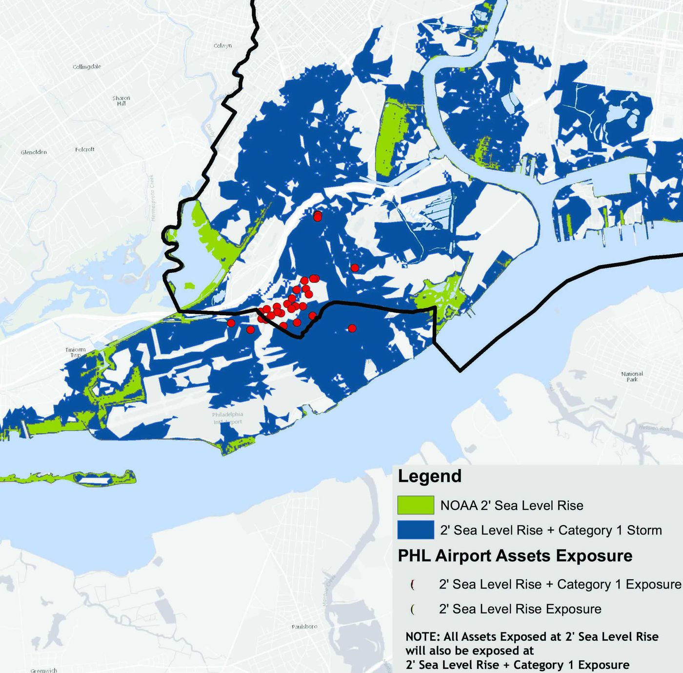 Airport Underwater? Philadelphia Works to Adapt to Rises in Sea Levels