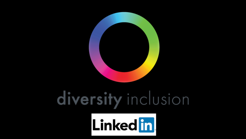 A graphic of a LinkedIn Diversity Inclusion symbol.