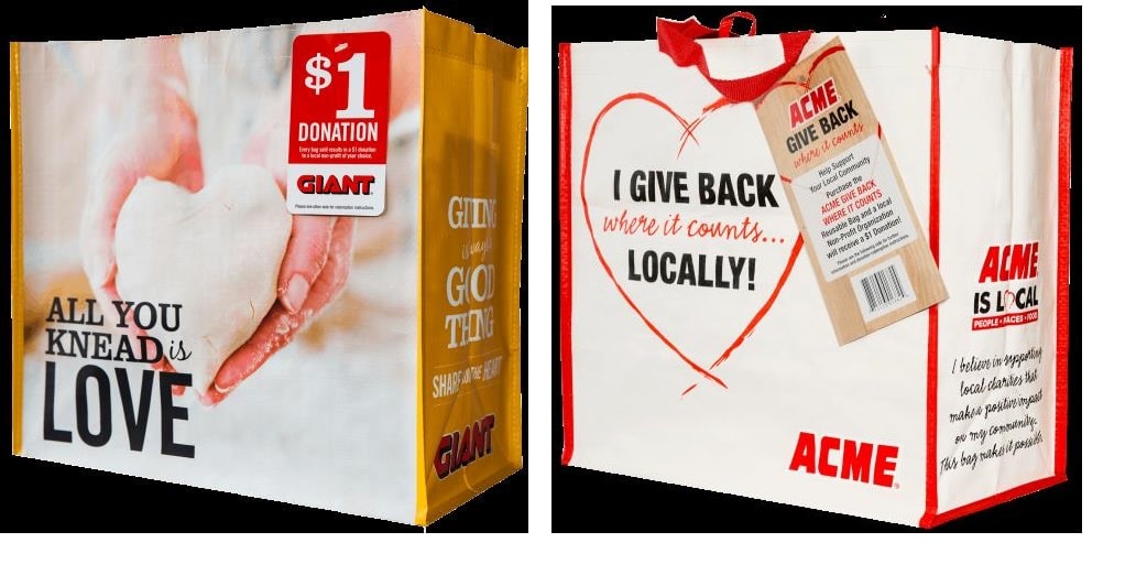 Child Guidance Resource Centers Reaps Rewards From February Reuseable Bag Sales at Havertown Giant and Acme