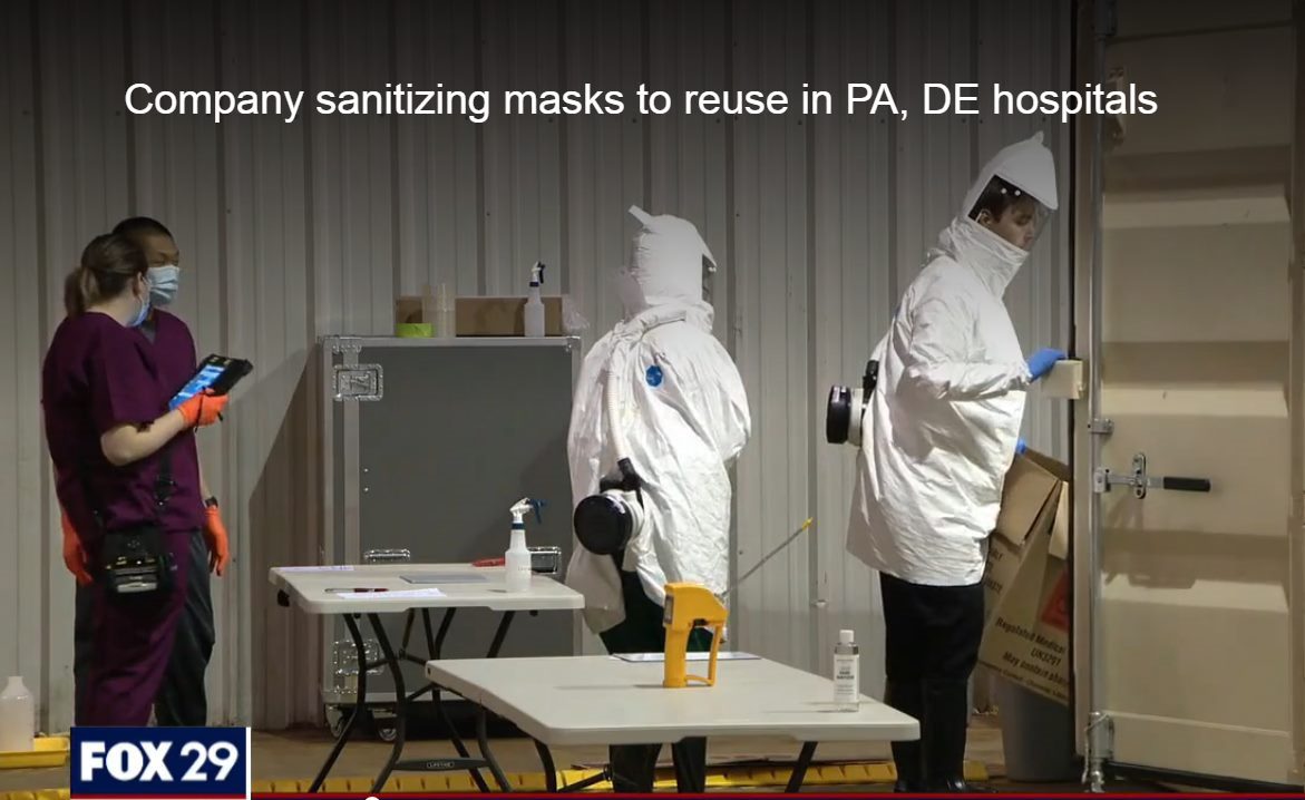 Science and Technology Group Uses Glen Mills Food Warehouse to Clean Masks for Reuse