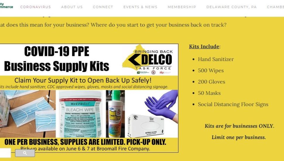 Kits, Signs and More to Help Delaware County Businesses Reopen Under Health Guidelines