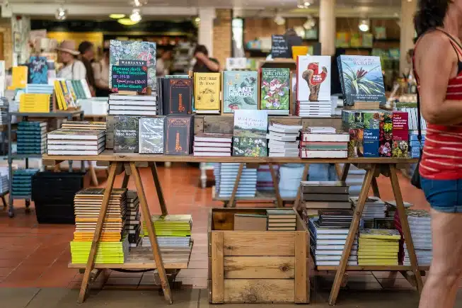 Table in a Bookstore