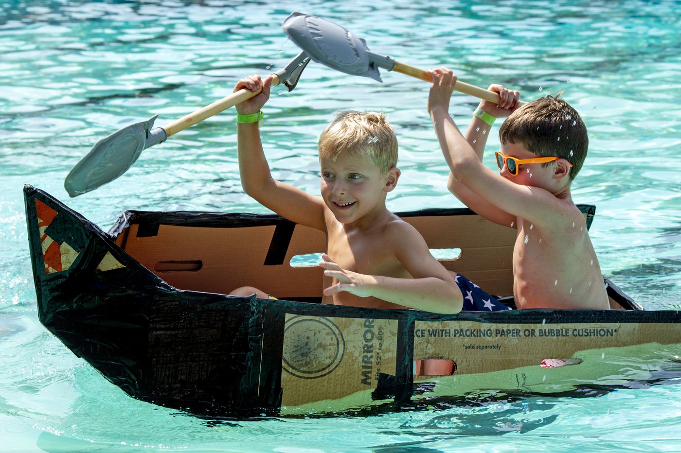 Cardboard Boat Regatta Closes Out Season at Ridley Park Swim Club