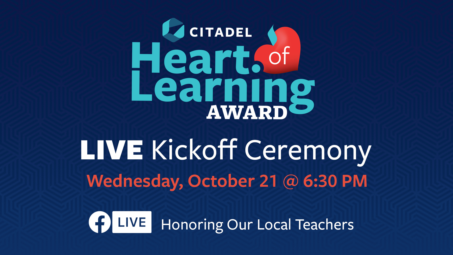 Citadel Credit Union Now Accepting Nominations for Its Heart of Learning Award Program