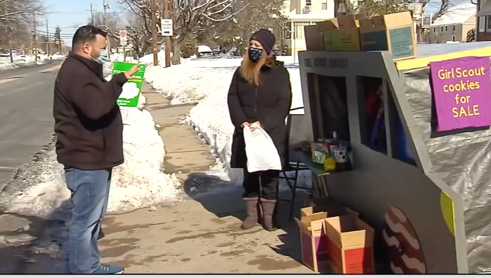 Girl Scout Cookie Booth