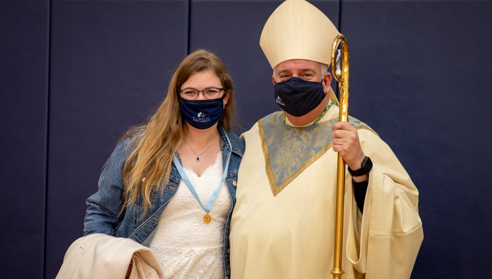 Immaculata Student’s Wisdom, Fortitude, Christian Service Garners Her Prestigious Saint Catherine Medal