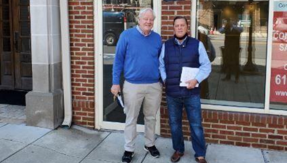 David Mackey, owner of The Philadelphia Print Shop at his new location in Wayne.