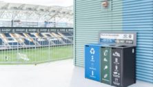 Recycling bins at Subaru Park to make the stadium "landfill free".