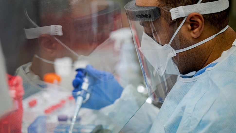 testing for COVID-19 in a state lab