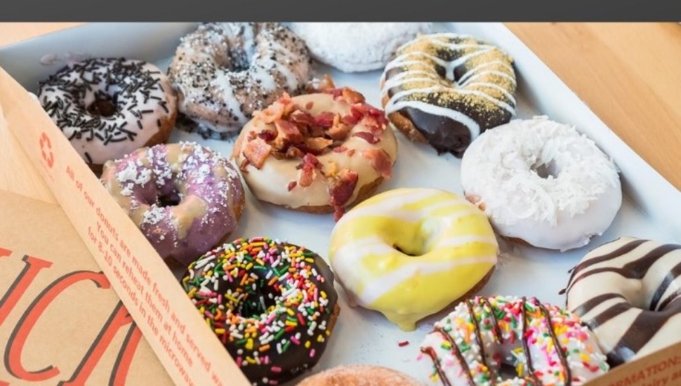 A box of Duck Donuts