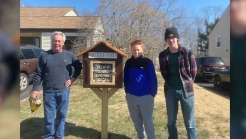 Delaware County Teen Creates Miniature Food Pantry Outside His Home to Help Those in Need