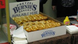A box of Bernie's Pretzels at its old stand in the Bazaar of All Nations in Clifton Heiights