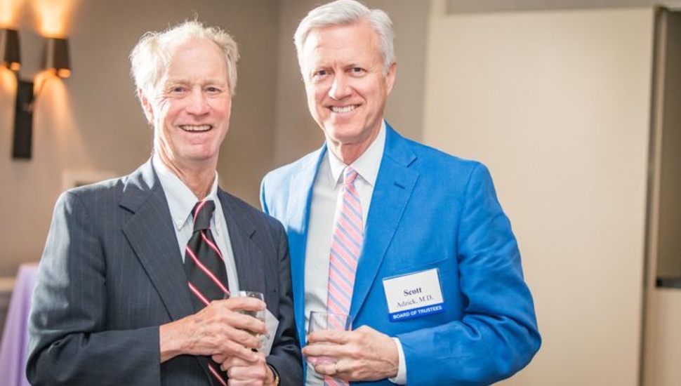 Richard D. Wood Jr. and pediatric surgeon N. Scott Adzick who started the Fetal Diagnosis and Treatment Center