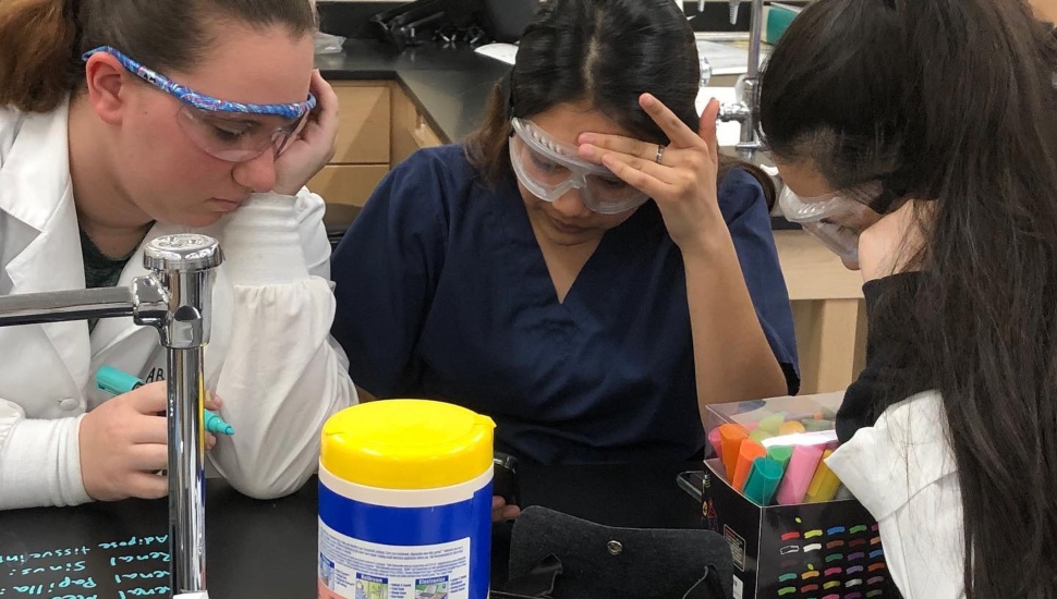 Students work on a project at a Delaware County vocational school