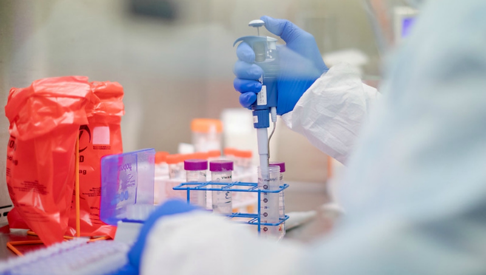 Testing for COVID-19 at a Pennsylvania lab