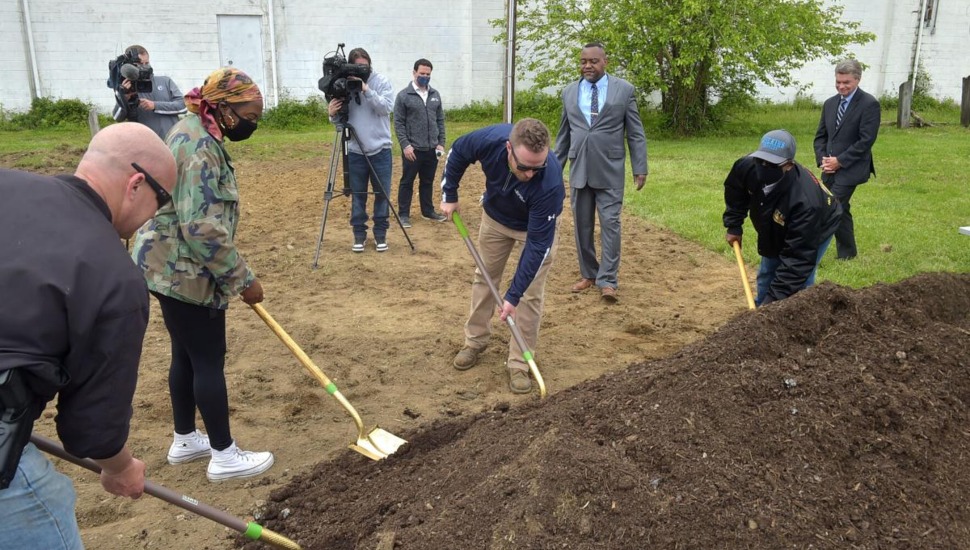 Yeadon has a new police/community garden