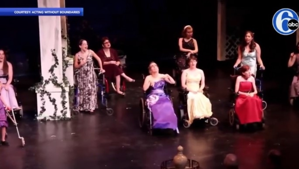 Performers with Acting Without Boundaries in Bryn Mawr.