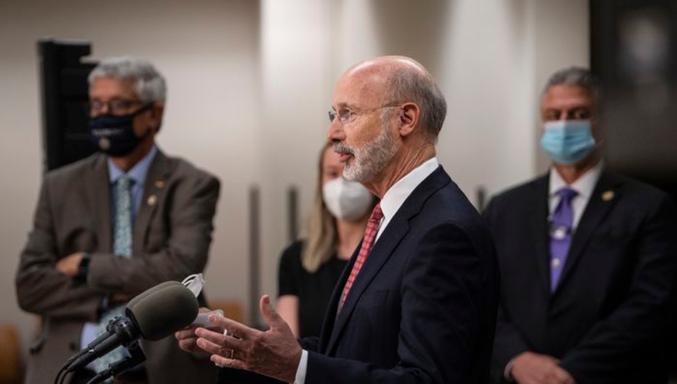 PA Gov. Tom Wolf in Media June 17.