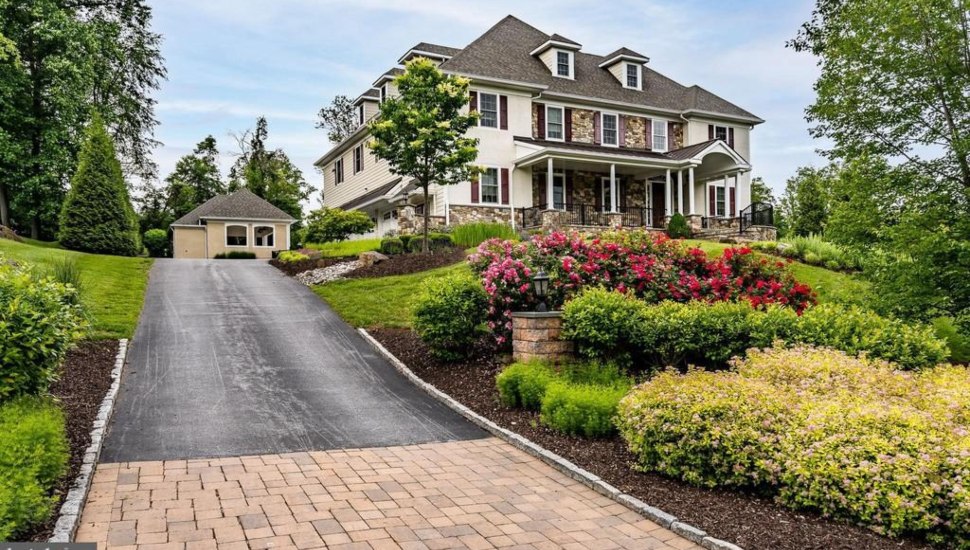 Former Philadelphia Phillies Cole Hamels and wife Heidi are selling their Newtown Square home, shown here.