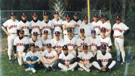This is Haverford College's 1992 baseball team. It includes MLB executives JOsh Byrnes, Jon Fetterolf and Thad Levine.