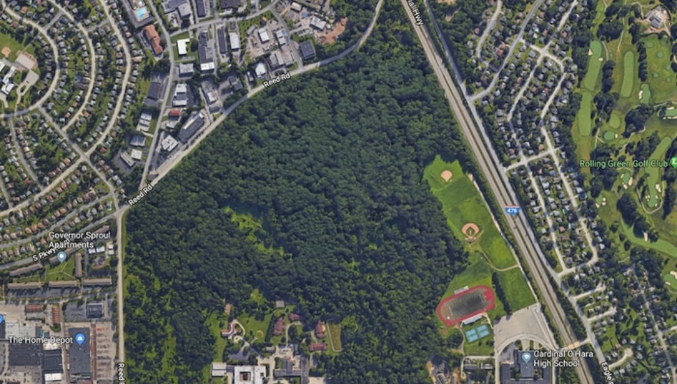 The 213-acre Don Guanella footprint, according to Google Maps.