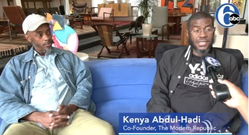 Steven Brown of Chester and Kenya Abdul-Hadl of Germantown, owners of The Modern Republic, talk about the new furniture store.