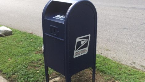 Street corner mailbox in Drexel Hill.