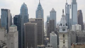 The Center City Skyline in Philadelphia.