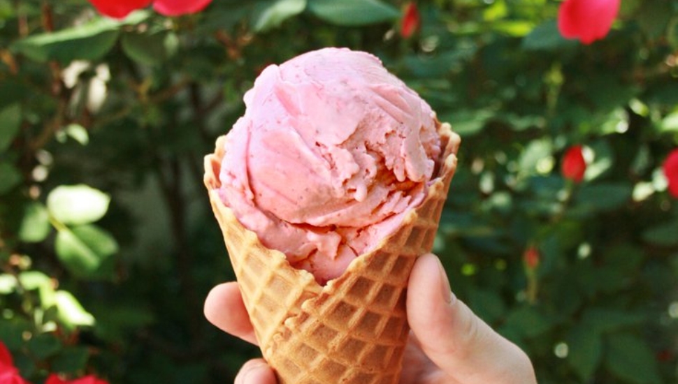 An ice cream cone from Franklin Fountain.